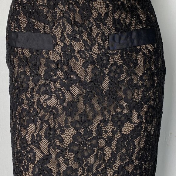Elegant Black Lace Midi Skirt - Picture 9 of 10